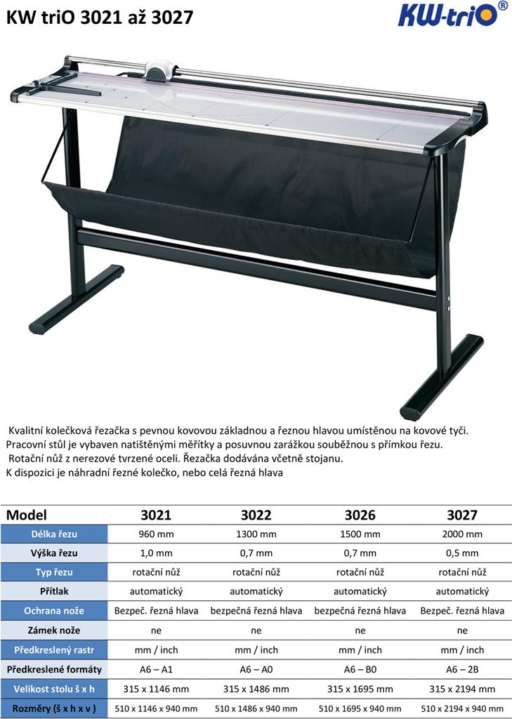 Scheibenschneider KWtriO 3026, 1500mm Produktbild 