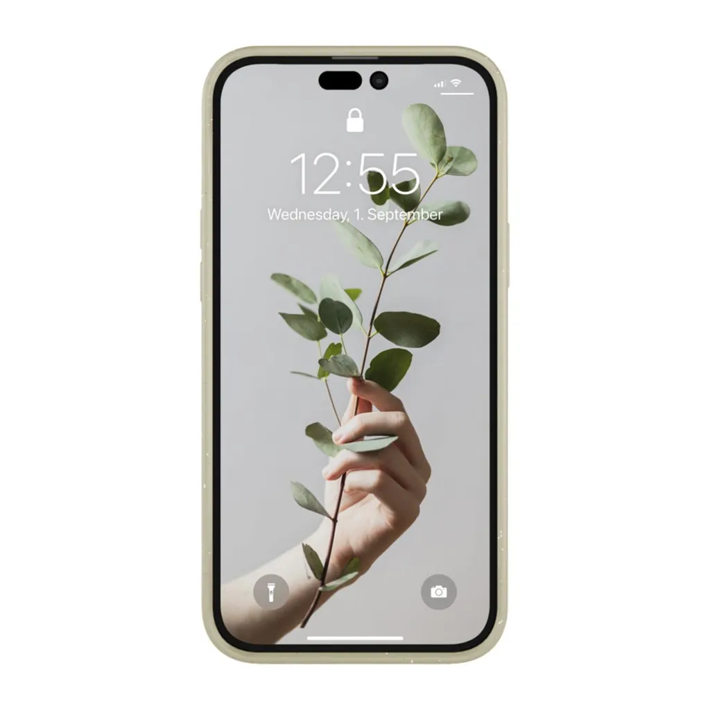 Cover Woodcessories MagSafe iPhone 14 Pro Max Offwhite | Trasparente Bio - 8