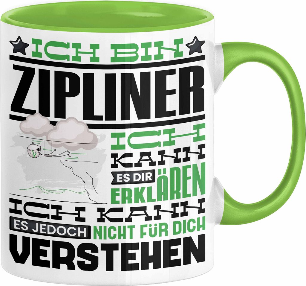 Zipliner Geschenk Kaffee-Tasse Geschenkidee für Zipliner Produktbild 