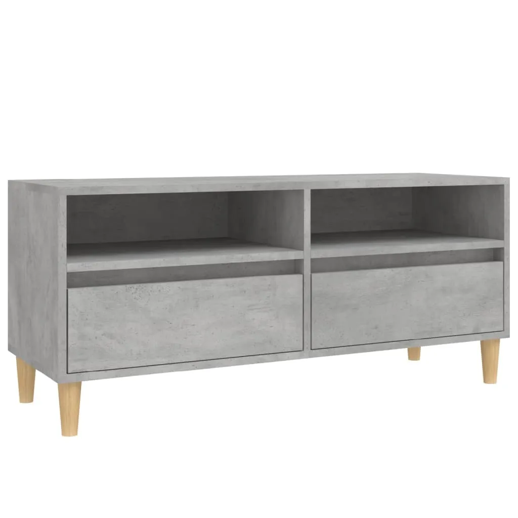 Base TV Grigio Cemento 100cm - Mobiletto Soggiorno Funzionale
