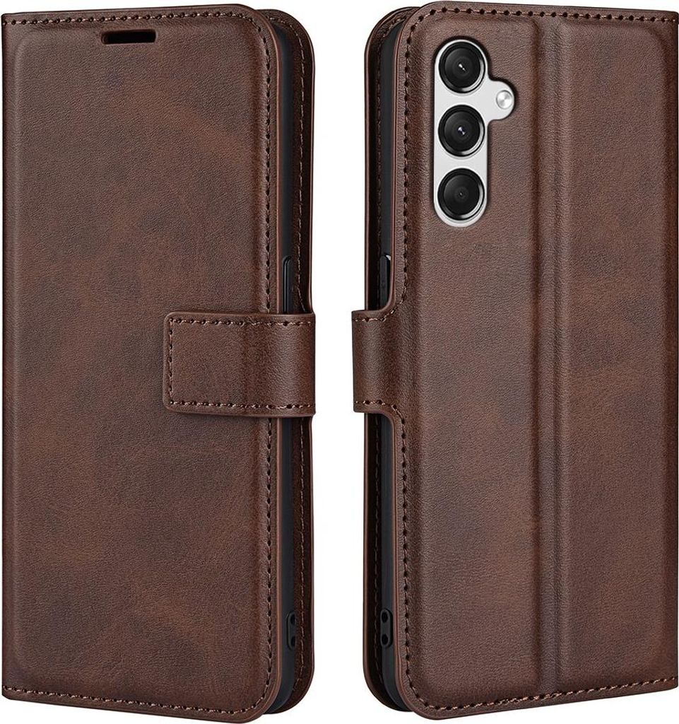 Samsung Galaxy A05s Hülle - Coverup Deluxe Klapphülle - Dunkelbraun