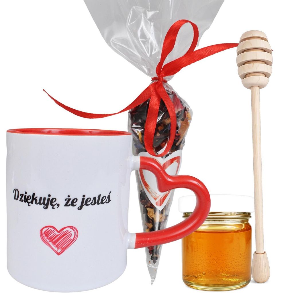 Geschenkset Frauen Geschenkbox Tasse Tee Honig Präsentset zum Frauentag Valentinstag fertig verpackt