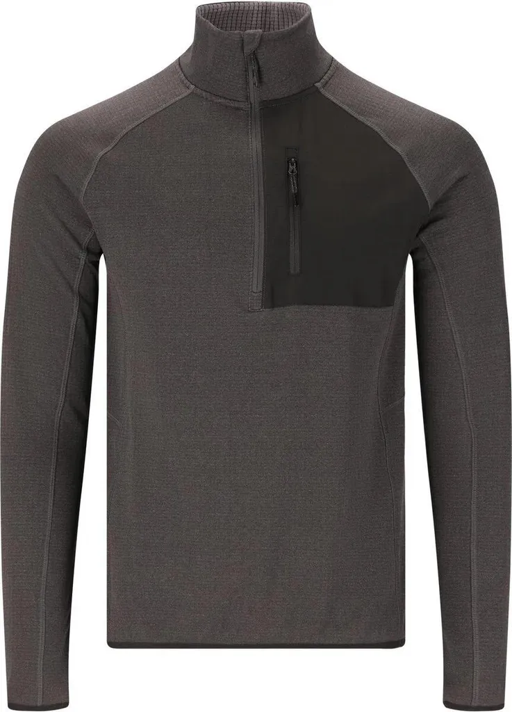 Midlayer Thermique Helge M Gris Foncé à Demi-zip pour Homme en XL