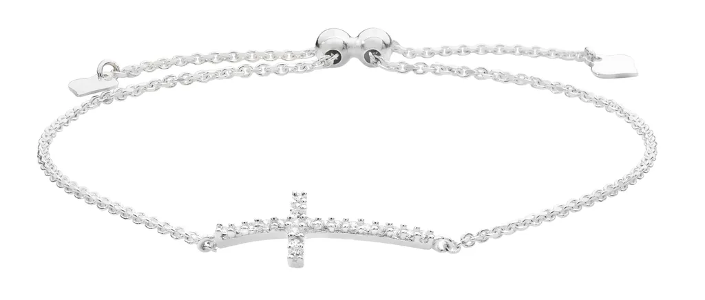 Bracelet Multi-Rangs Femme Croix Argent 925 TRS25629 Zirconium