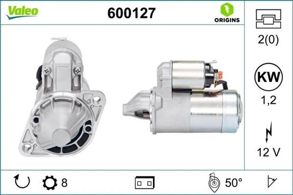 Démarrage difficile ? Choisissez le démarreur Valeo 600127 OE MD172860
