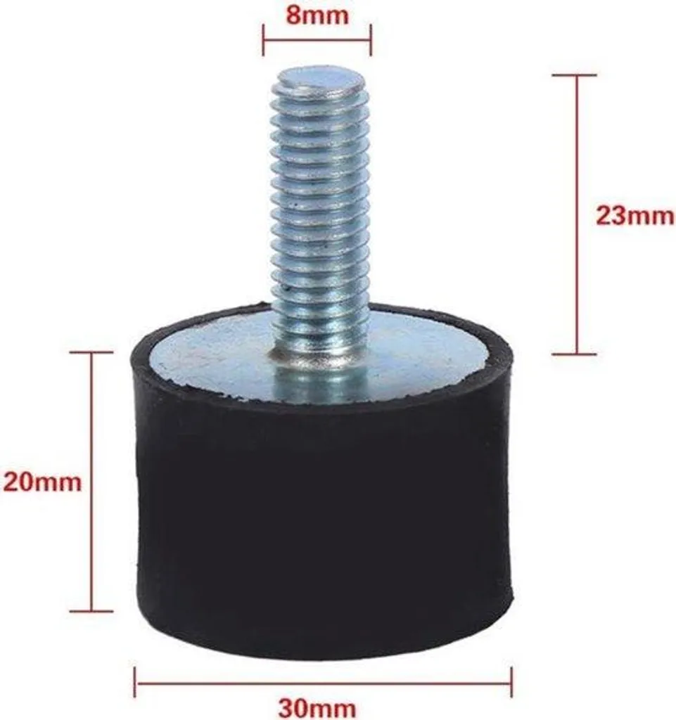 Supports antivibratoires en caoutchouc pour compresseur - Kit de 4 plots