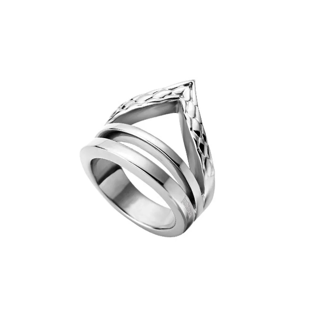 Bague Just Cavalli JCRG00110108 en Acier Inoxydable Argenté Taille 54