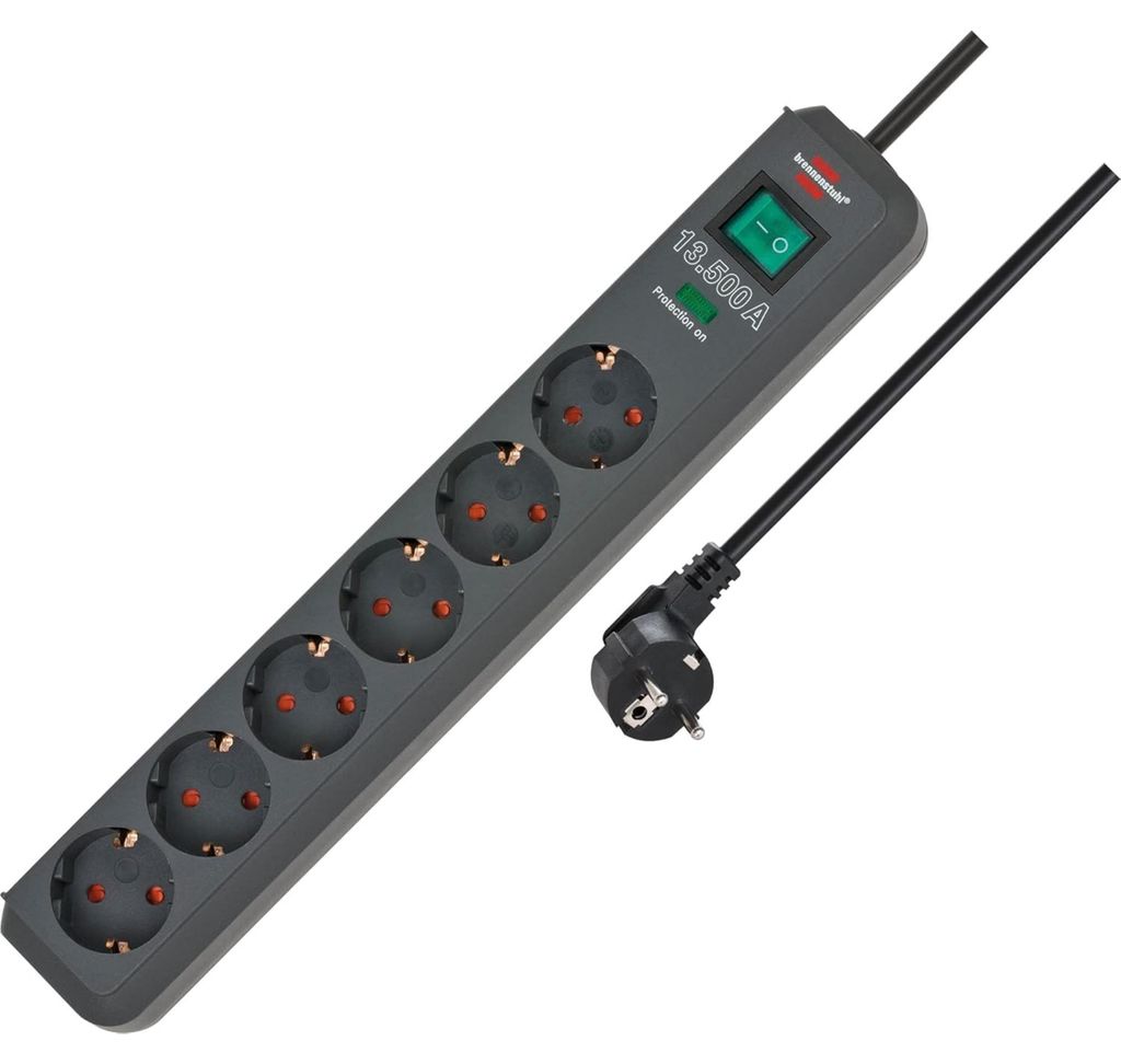 Brennenstuhl Eco-Line Steckdosenleiste 6-fach mit Produktbild 