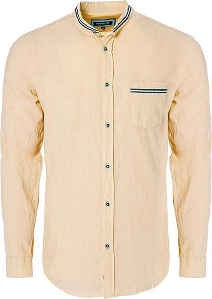 Leinen-Hemd CARISMA Stehkragen Rose uni CRM8489 M