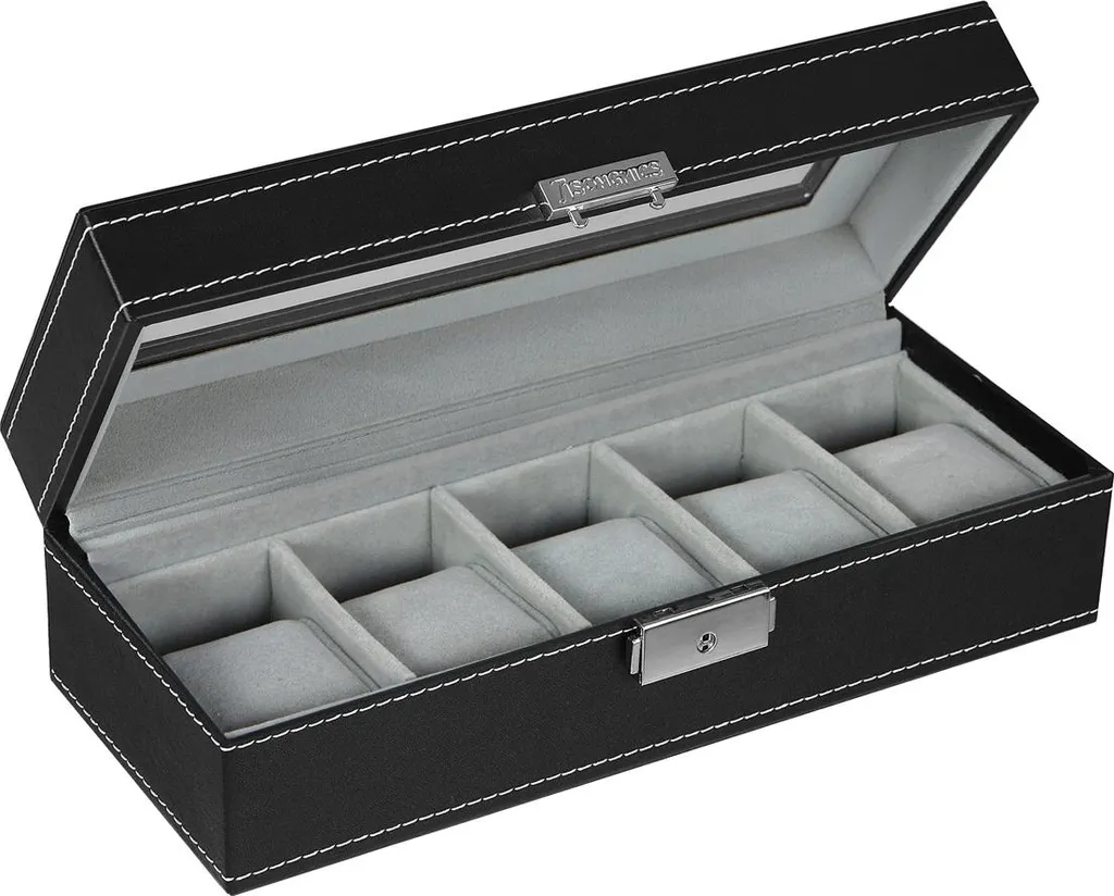 Coffret rectangulaire pour 5 montres idéal pour protéger vos bijoux