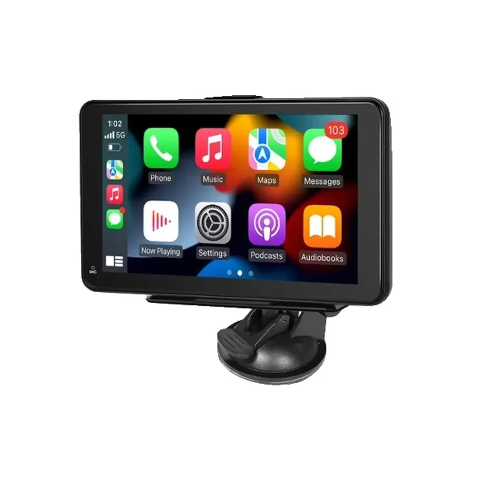 Autoradio Carplay Android Auto, connettività wireless, display touchscreen, display auto da 7 pollici