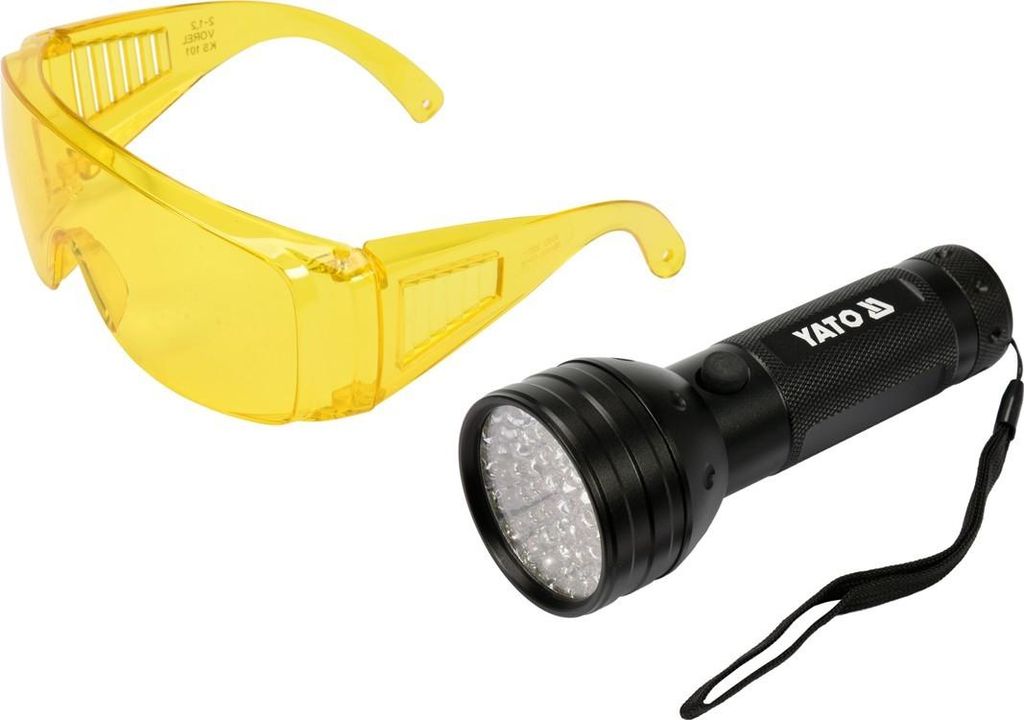 Zestaw Latarka Uv 51 Led I Okulary Zdjęcie produktu 