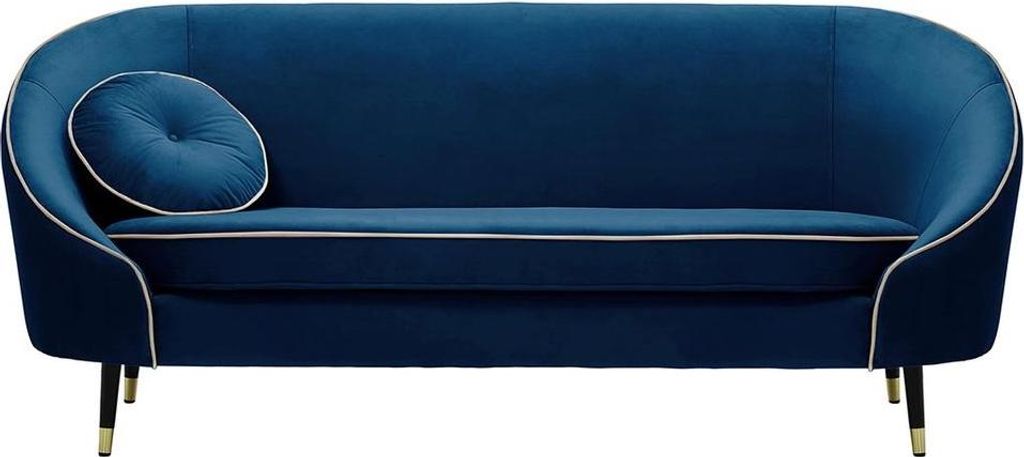 Dreisitzer-Sofa Kooper-Velluto 11-Contrast piping-brass