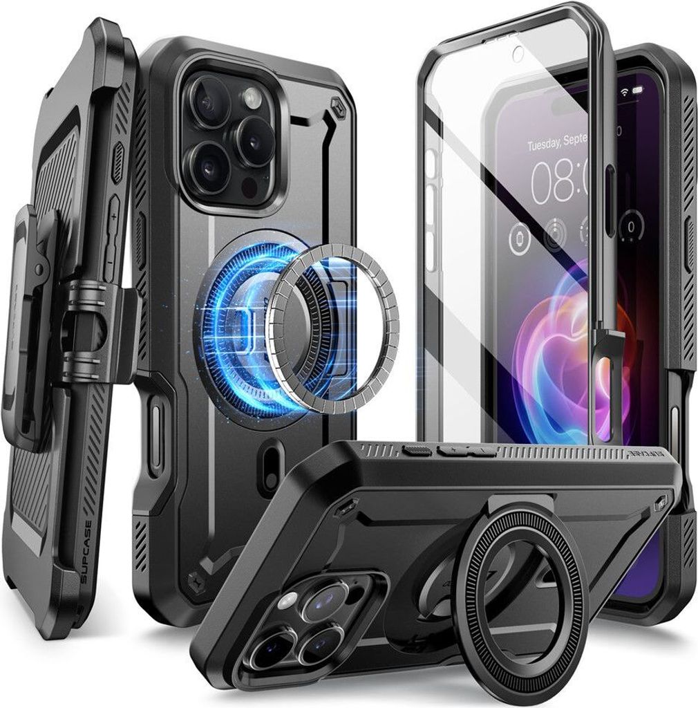 Supcase Ub Pro Mag Magsafe Iphone 16 Pro Max Schwarz