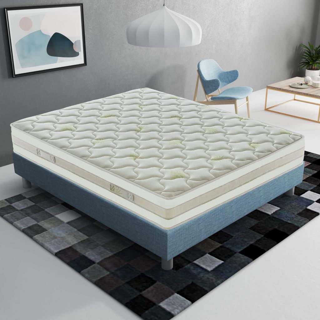 Matras, 160x200 cm, hoogte 25 cm, traagschuimmatras, H2, Productafbeelding 