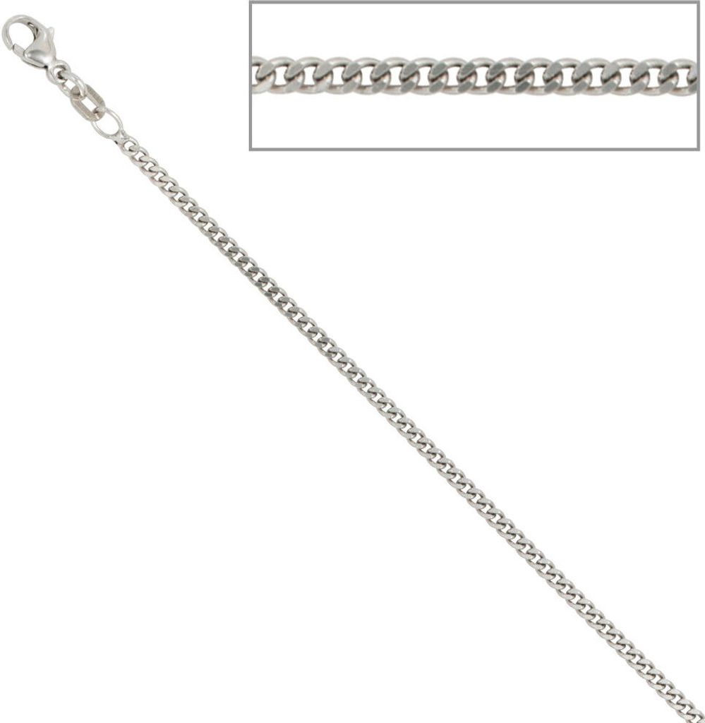 JOBO Panzerkette 925 Sterling Silber 2 mm 45 cm Halskette Produktbild 