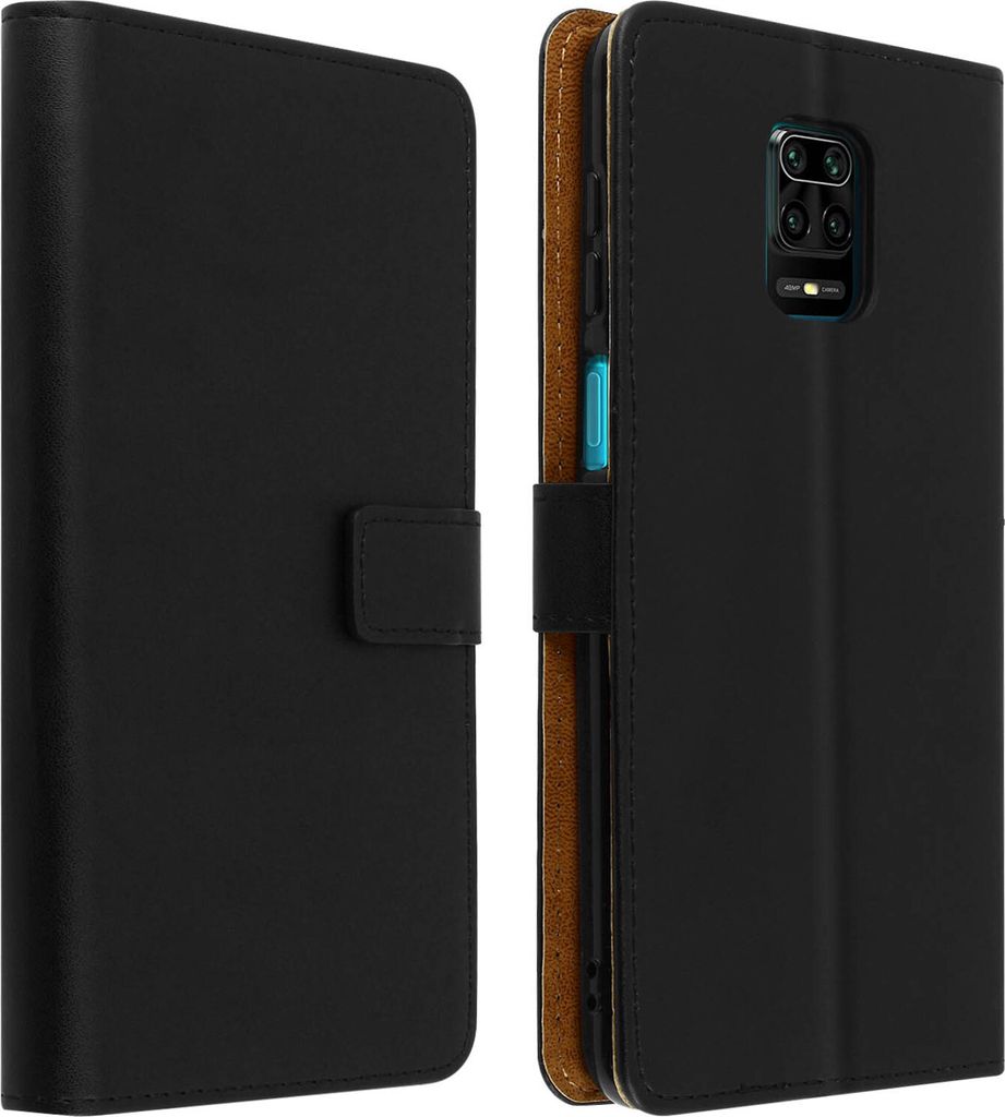 Xiaomi Redmi Note 9S / Note 9 Pro / Note 9 Pro Max Kunstlederetui – Schwarz