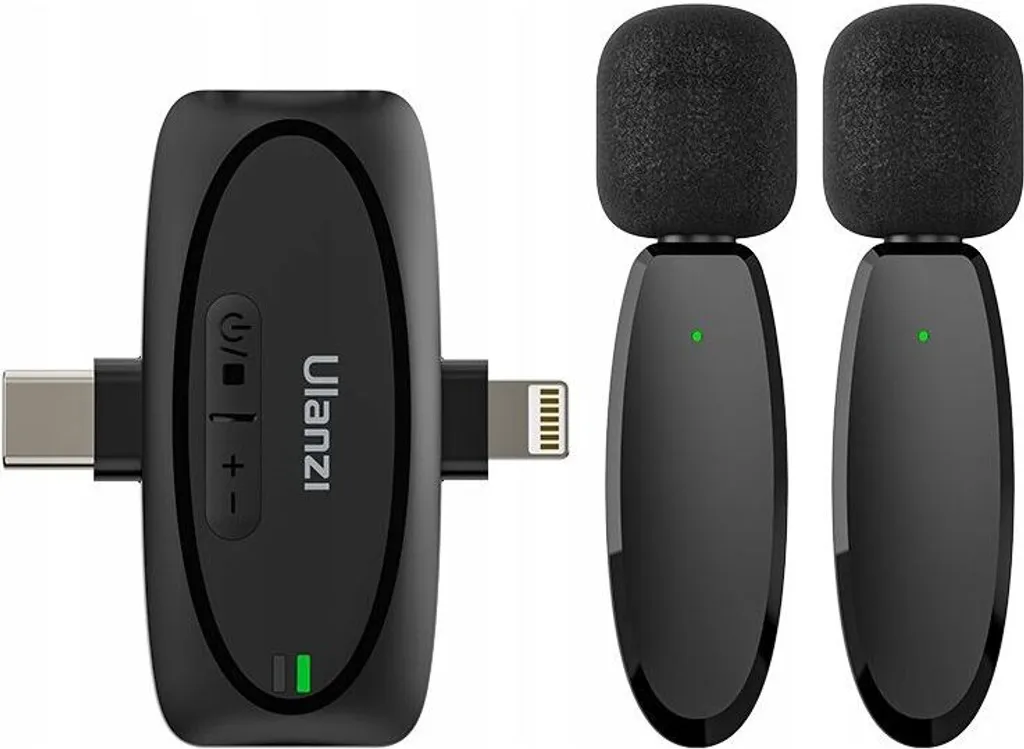 Microphone ULANZI V6 avec Réduction de Bruit et Triple Connectique Mobile