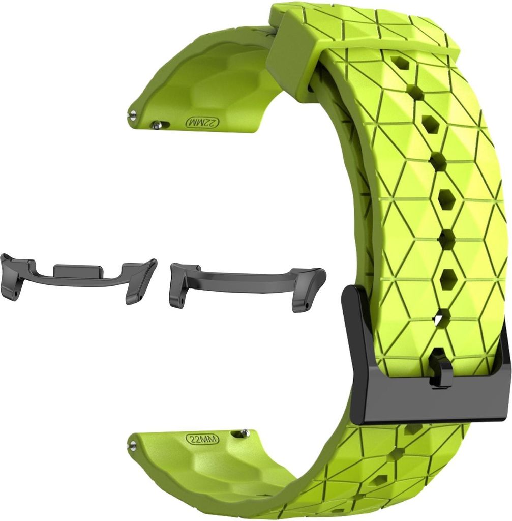 Für Samsung Galaxy Watch 8 / 8 Classic / Ultra 2 Silikon Fußball Design Ersatz Arm Band Hellgrün