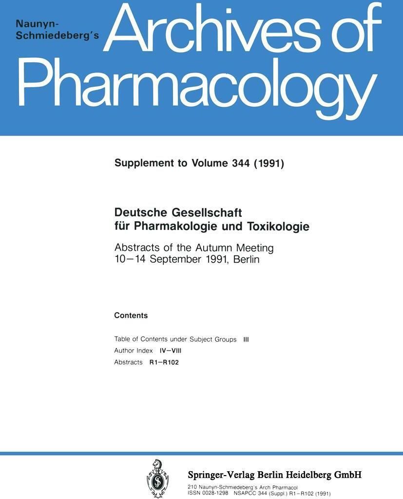 Deutsche Gesellschaft für Pharmakologie und Toxikologie