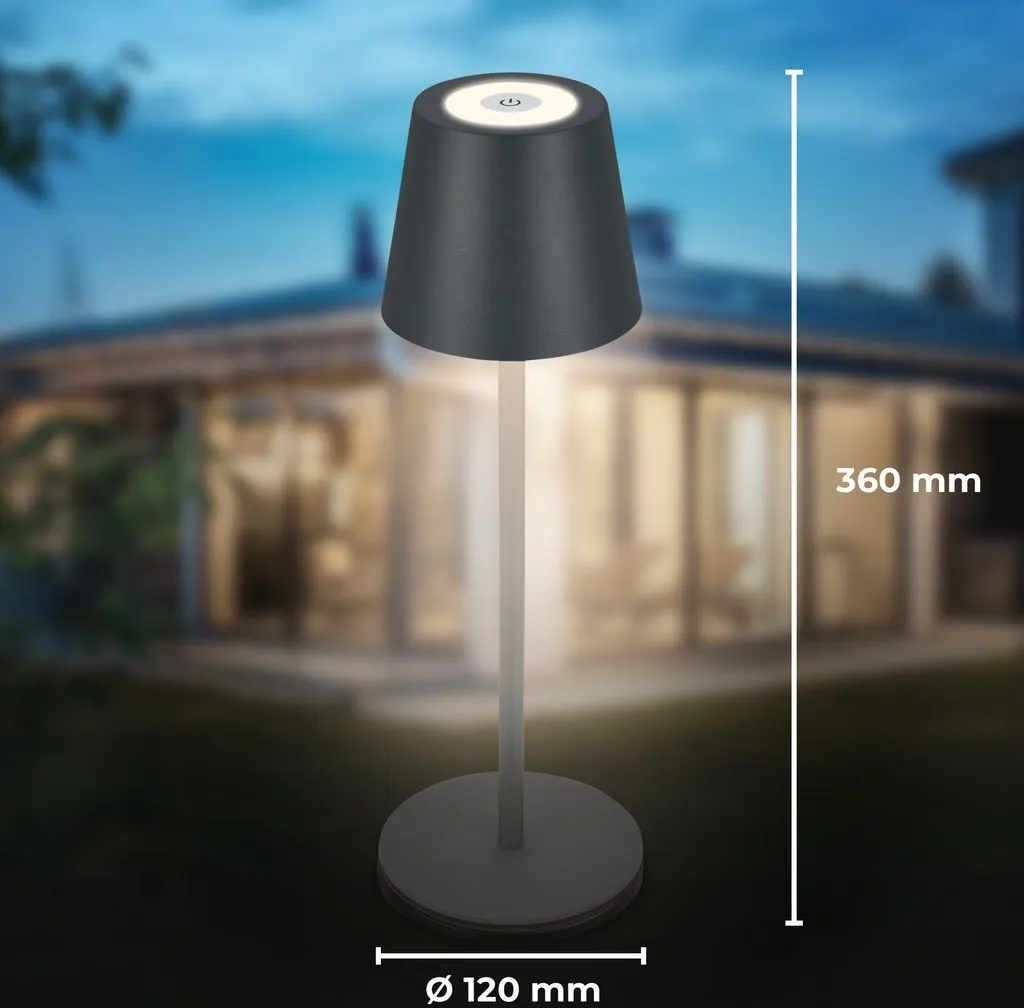 Lampe LED Tactile à Intensité Variable IP44 Protection Éclaboussures - 5