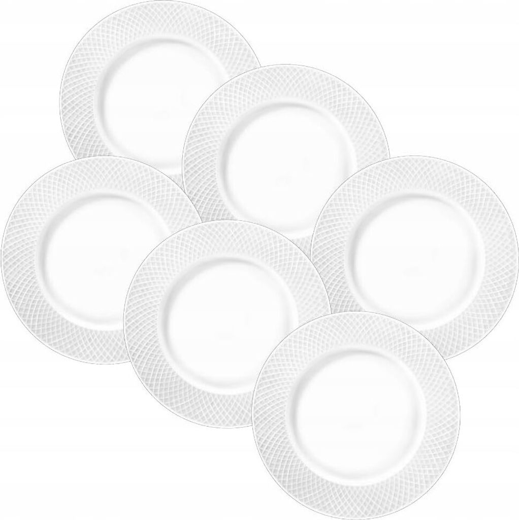 Wilmax Teller 18 cm 6er-Set Weiß aus Porzellan Produktbild 