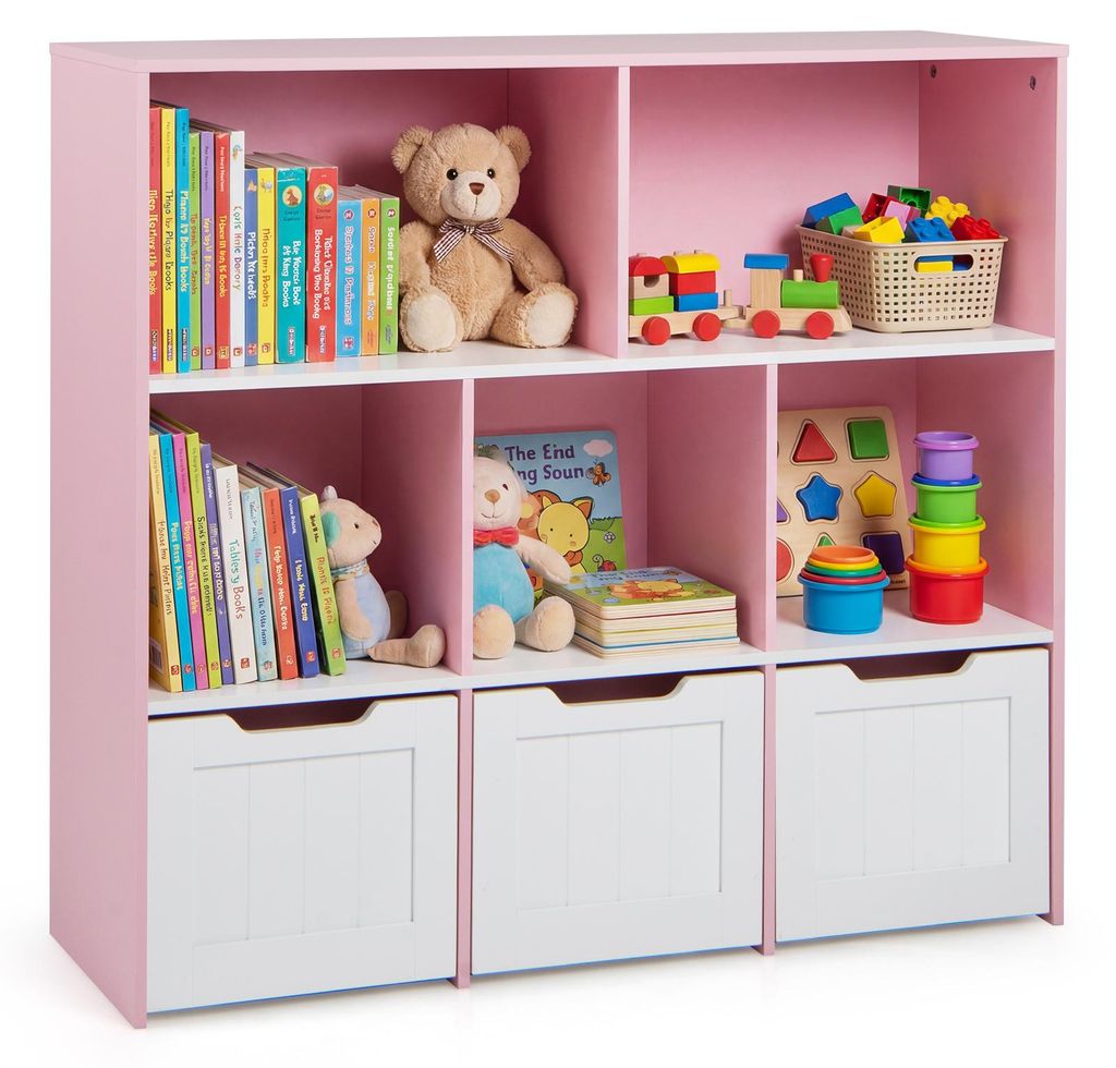 Scaffale per bambini COSTWAY, libreria per bambini con Immagine del prodotto 