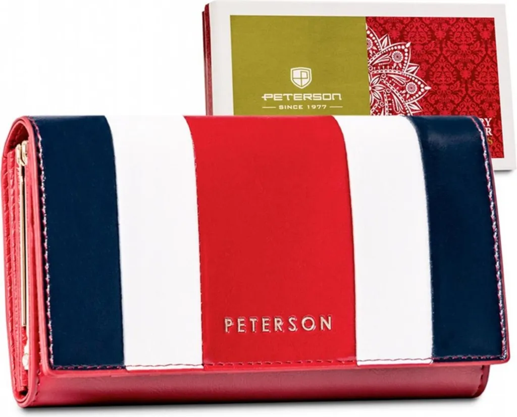 Peterson Portafoglio Donna Zy - Miglior Prezzo Pelle RFID Rosso