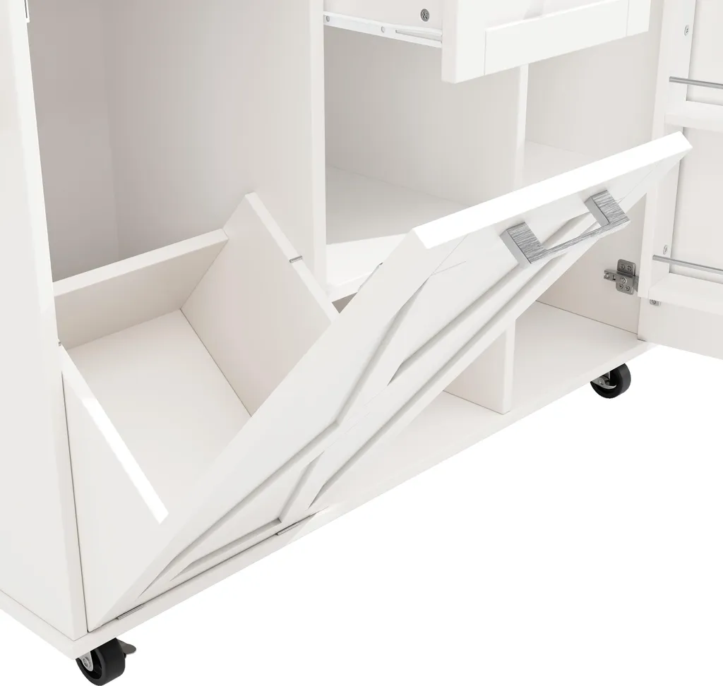 Buffet de Cuisine Multifonctionnel et Table à Manger Extensible - 8