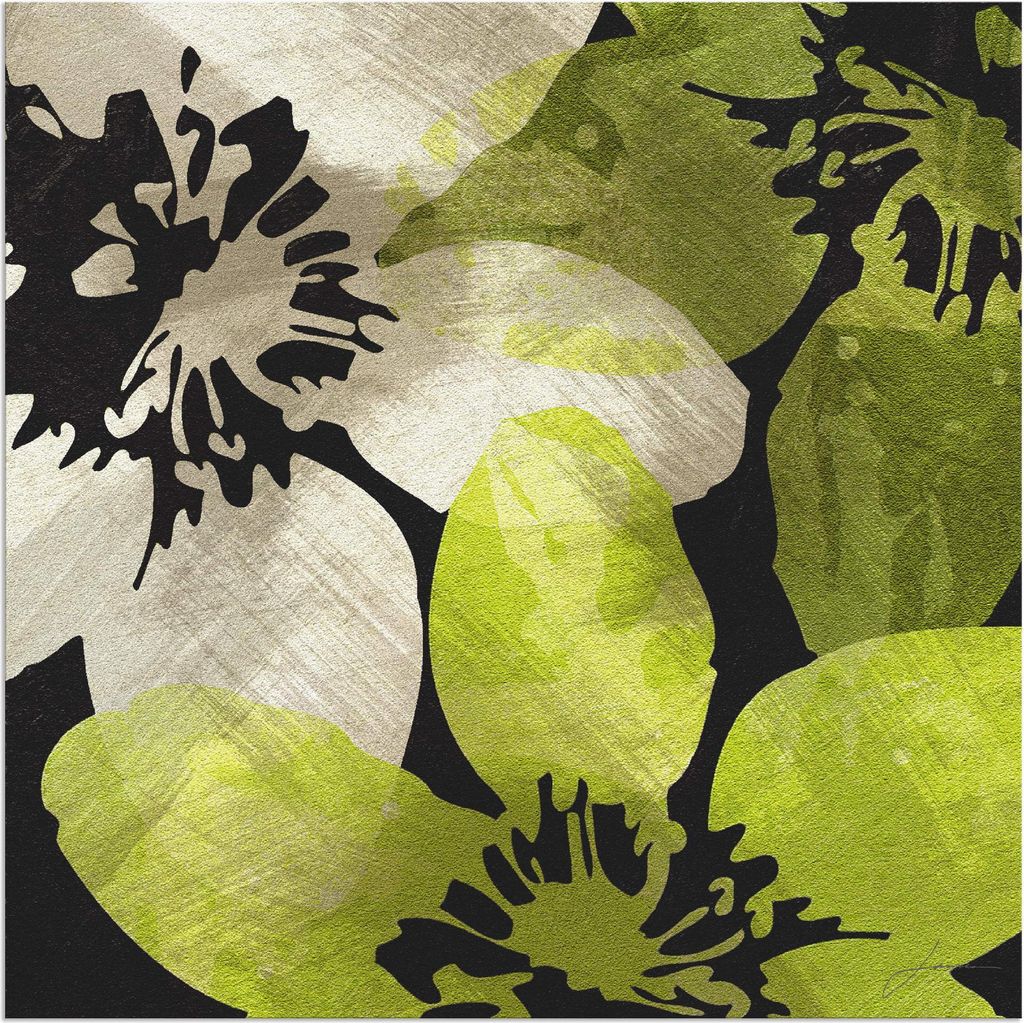 ARTland Wandbild Alu für Innen & Outdoor Blüten V Größe: 30x30 cm