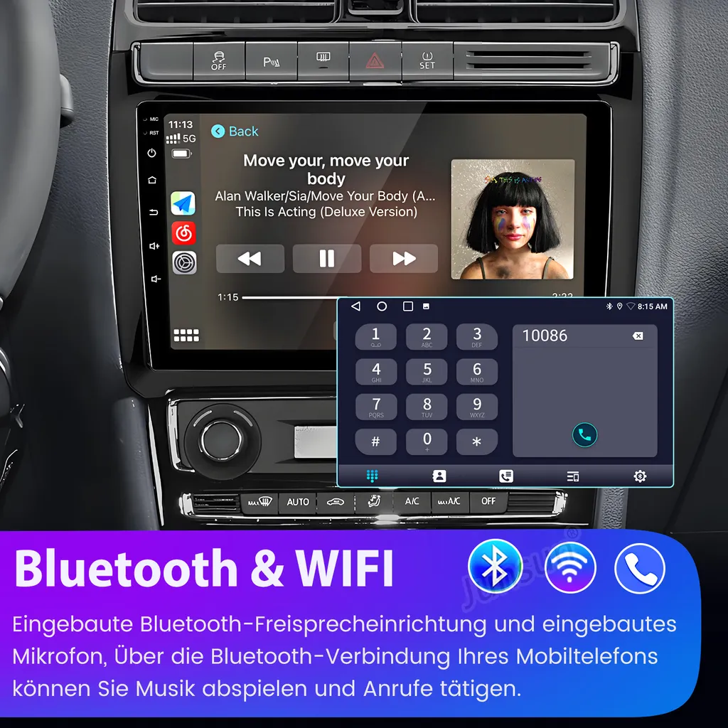 Navigatore 9" HD VW Polo 2008-2020 Android 13 Carplay Android Auto - 13