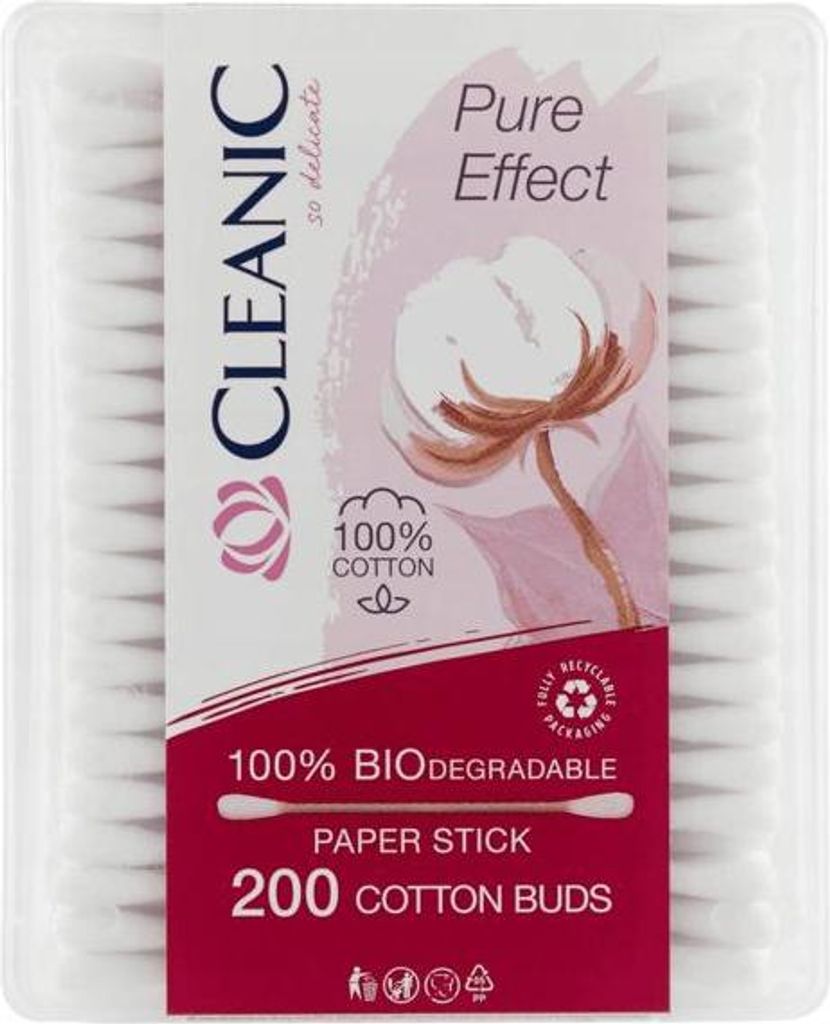 Cleanic, vatové tyčinky Pure Effect, 1 op. Obrázok produktu 