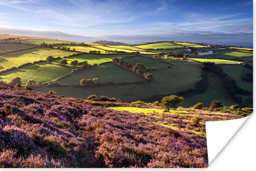 MuchoWow Poster Die Herbstlandschaft des Exmoor National Park in England 90x60 cm - Schlafzimmer