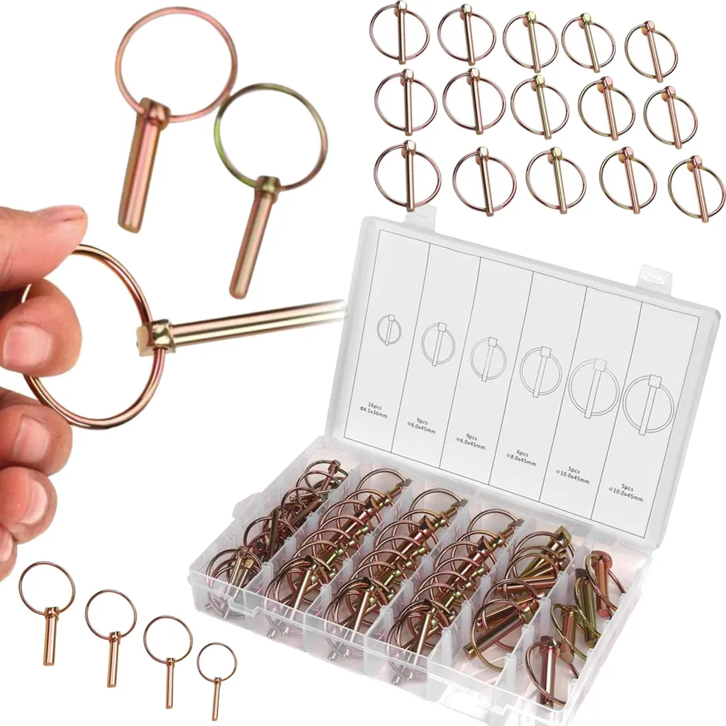 KRAFT&DELE KD10590 | Set 50 Spine a Scatto Zincate per Agricoltura