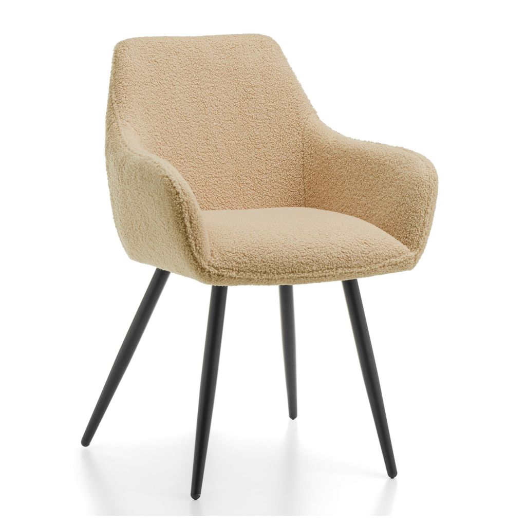 NEW HOME Očarujúca stolička BOUCLE, čalúnená jedálenská Obrázok produktu 