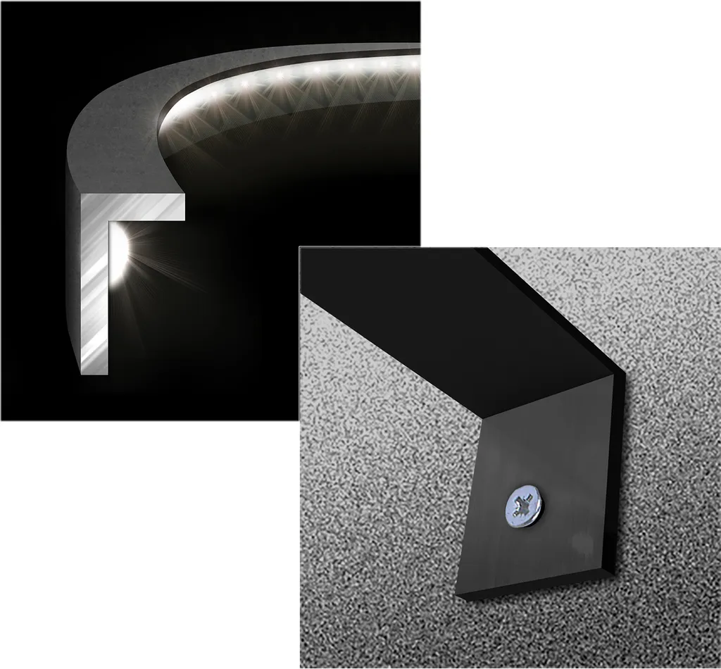 Éclairage LED pour cible de fléchettes Winmau Plasma en aluminium - 10