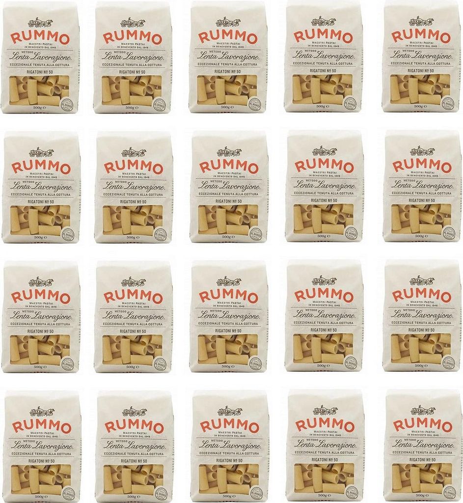 20x Rummo Rigatoni N°50 Pasta Lenta Lavorazione Teigwaren Produktbild 