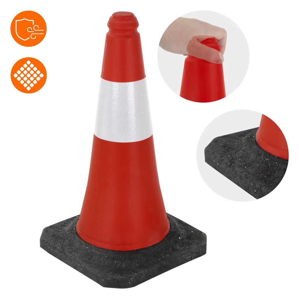 ECD Německo 2 kusy dopravních kuželů 51 cm, červeno-bílý, Obrázek produktu 5