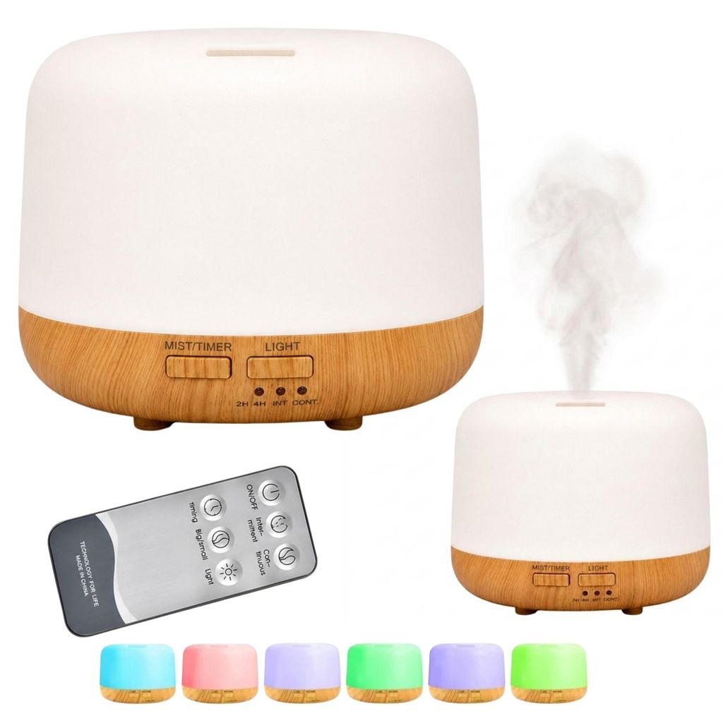 Difusor De Aromas Humidificador 300 Ml Con Mando A Imagen del producto  Imagen generada por IA