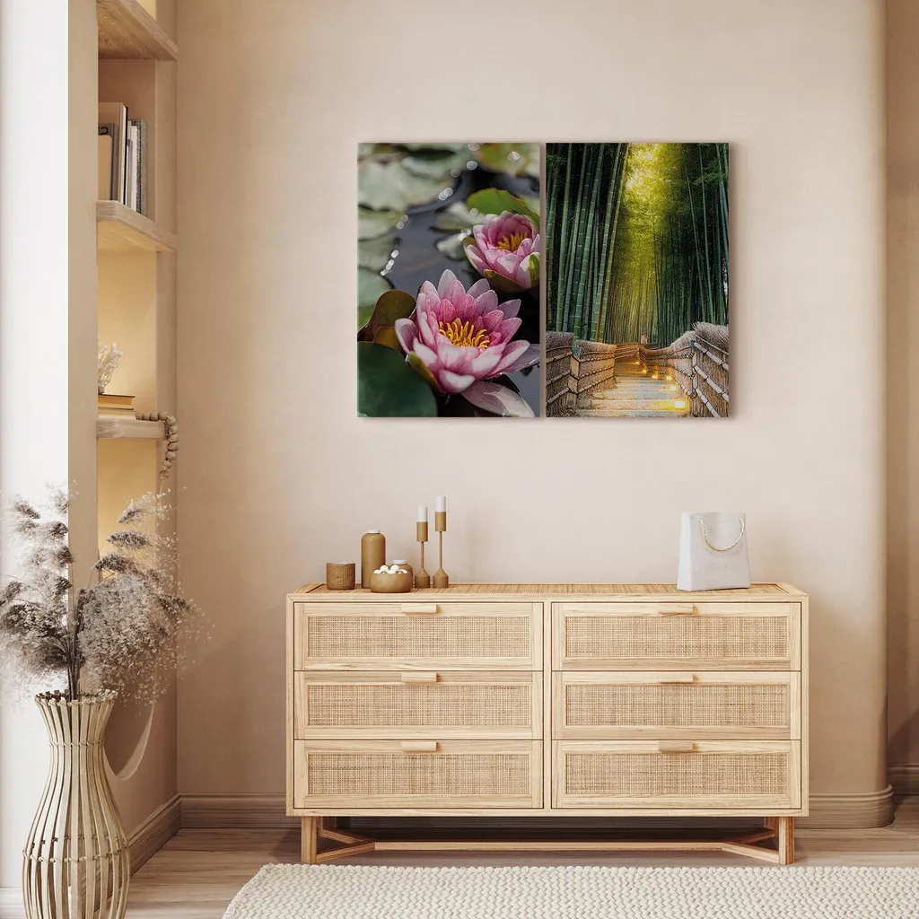 Quadros - Completamente Pronto Da Appendere - Immagini - Fashion - 7 Pezzi Set Moderni - N002371a