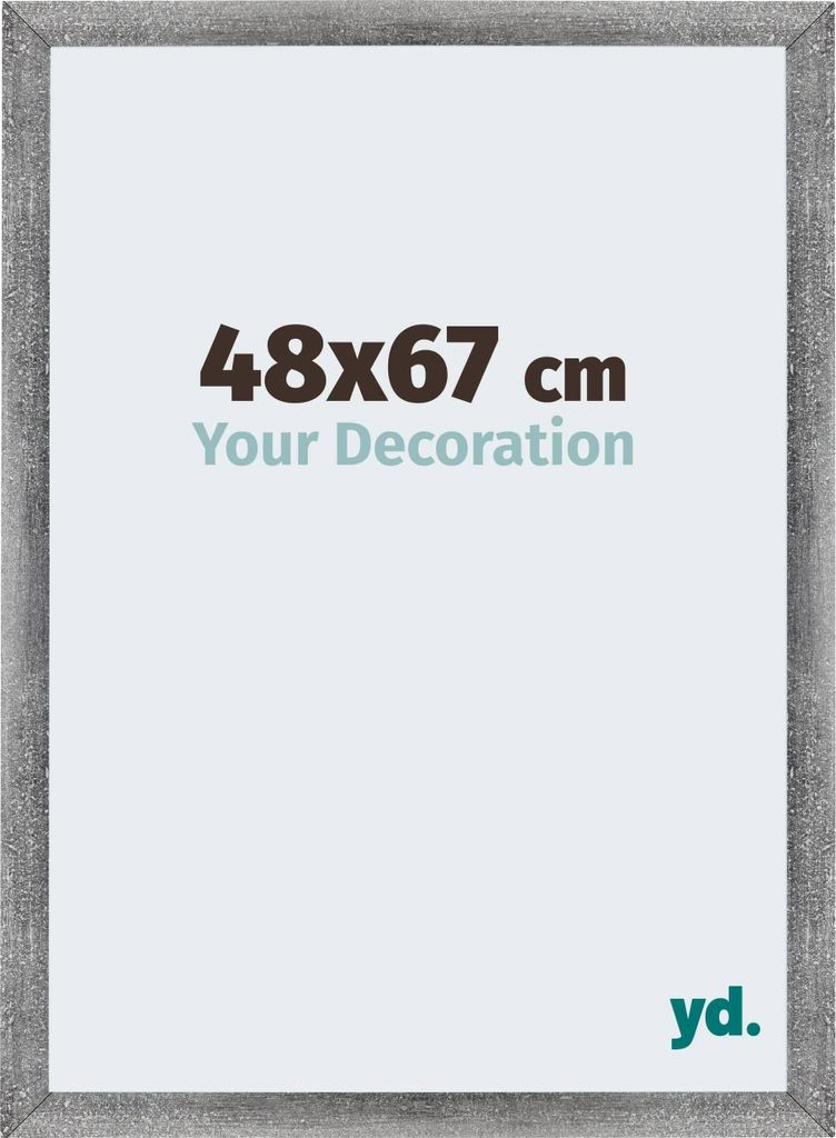 Puzzlerahmen 48x67 cm - Grau Gewischt - MDF - Mura