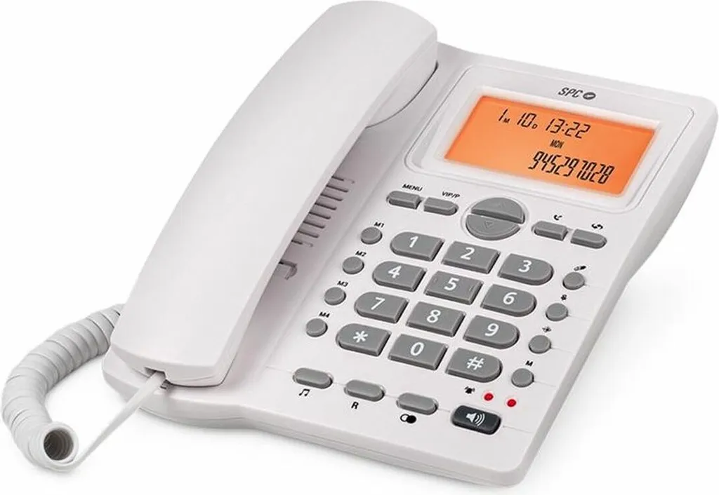 Téléphone fixe SPC 3612B Blanc : fini les erreurs de numérotation