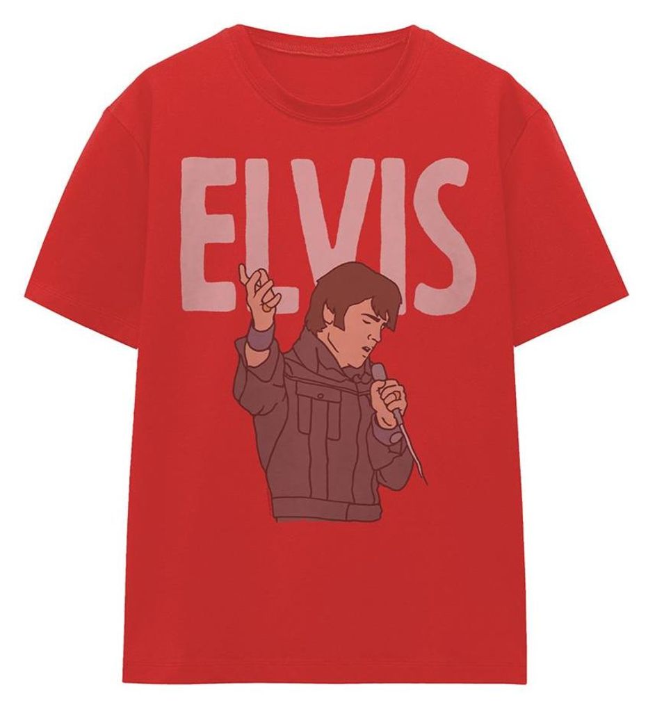 Elvis Presley - "68 Special" T-Shirt für Damen TV32766 (XL) (Rot)