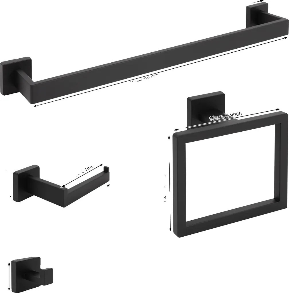 Aménager sa salle de bain avec le set de barres porte-serviettes noir