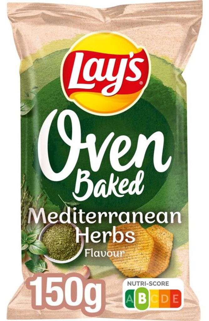 Erbe mediterranee fresche al forno Lay's, 150 g - patatine Immagine del prodotto 