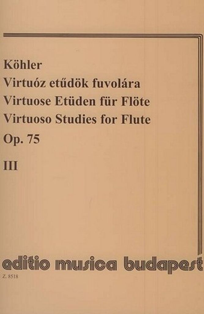 Virtuose Etüden Op.75 Band 3 für Flöte