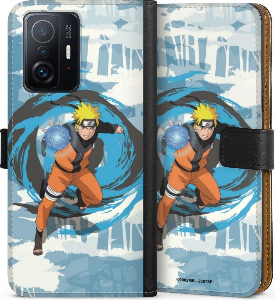 DeinDesign Klapphülle für Xiaomi 11T Pro 5G Handytasche Lederhülle Tasche Manga Naruto Shippuden Offizielles Lizenzprodukt