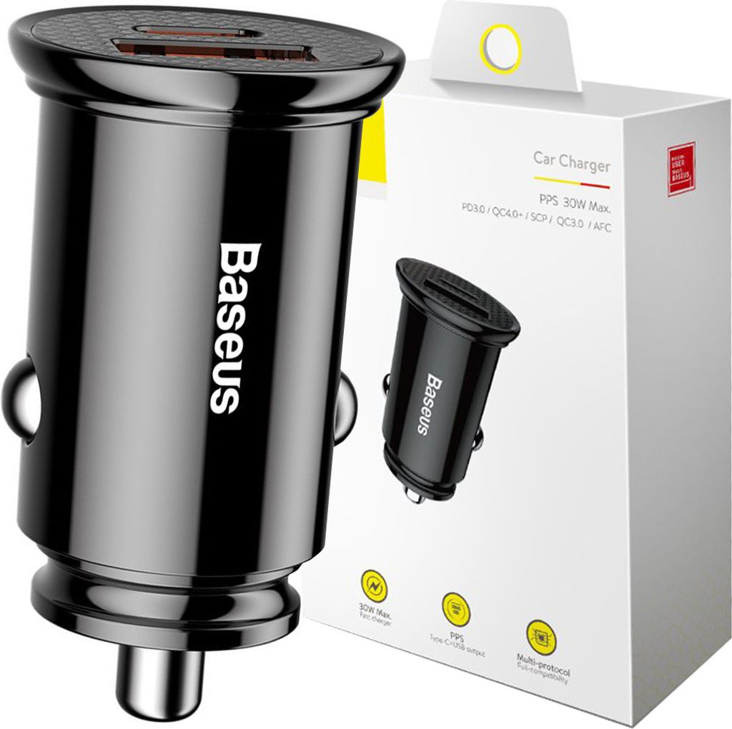 Baseus AB30BK, Automatyczna, Zapalniczka, 12 V, 5 A, Czarny Zdjęcie produktu 