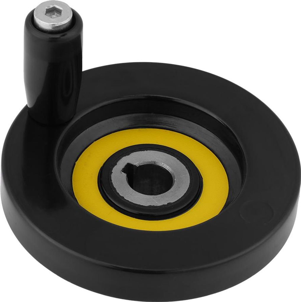 Stück schwarzes hinteres Wellenhandrad für Dreh- und Fräsmaschinen mit drehbarem Griff (12 x 80 mm)