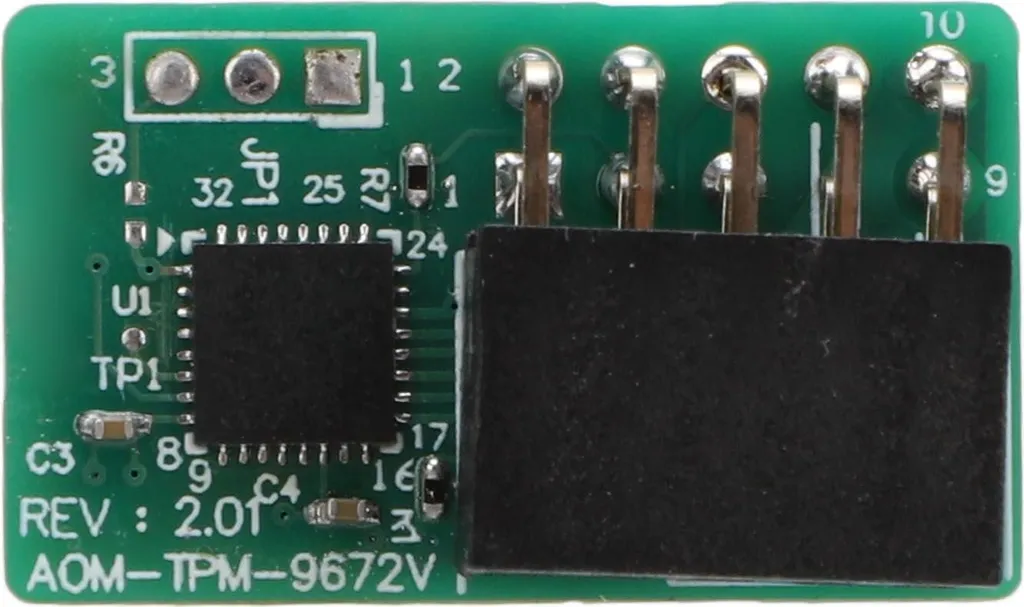 Module TPM 2.0 vertical à puce SPI 10 broches pour protection des données - 6